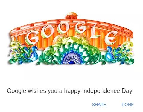Google Doodle India 71st Independence day 2017
