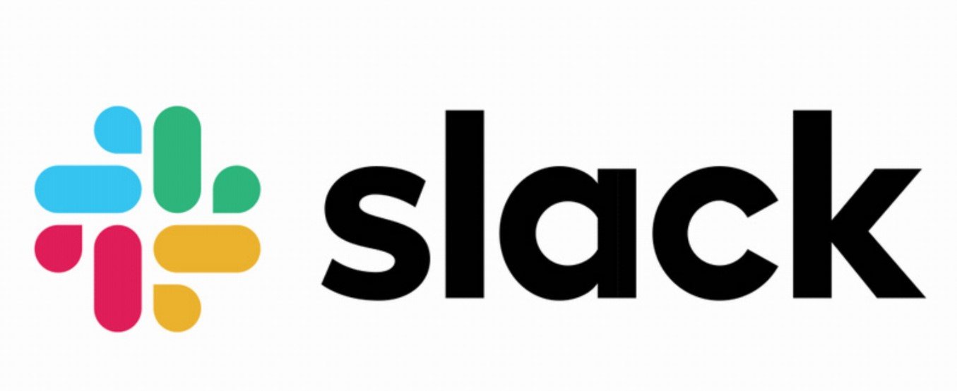 Slack logo on phone screen