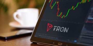 TRON cryptocurrency logo