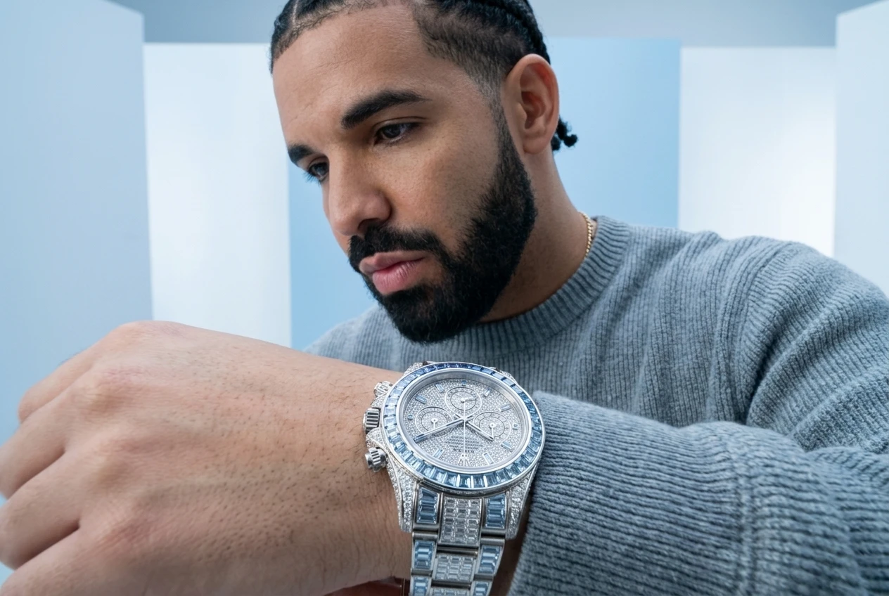 Drake Ice Gradient Rolex Daytona Freeze the World gift