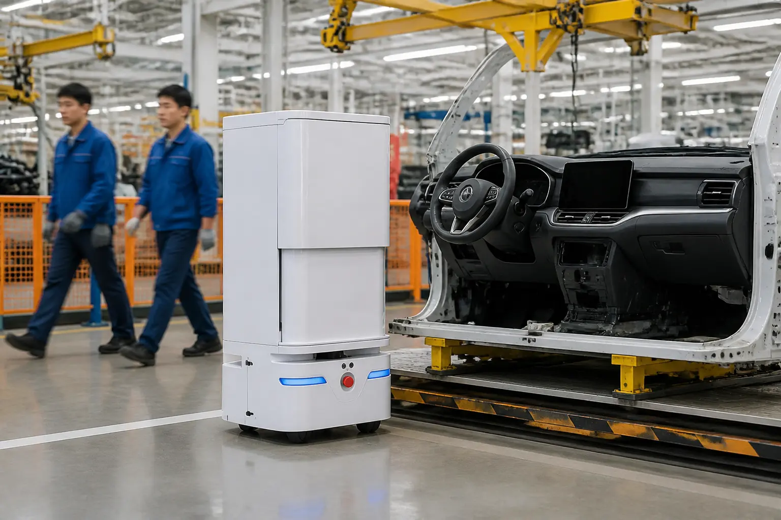 Pateo Yunji partnership robots in auto factories