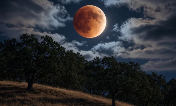 96 percent lunar eclipse Bay Area cloud break views
