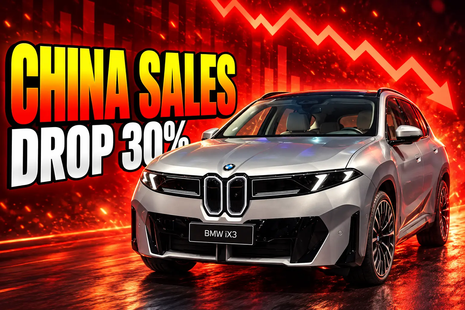 BMW China sales drop 30 percent iX3