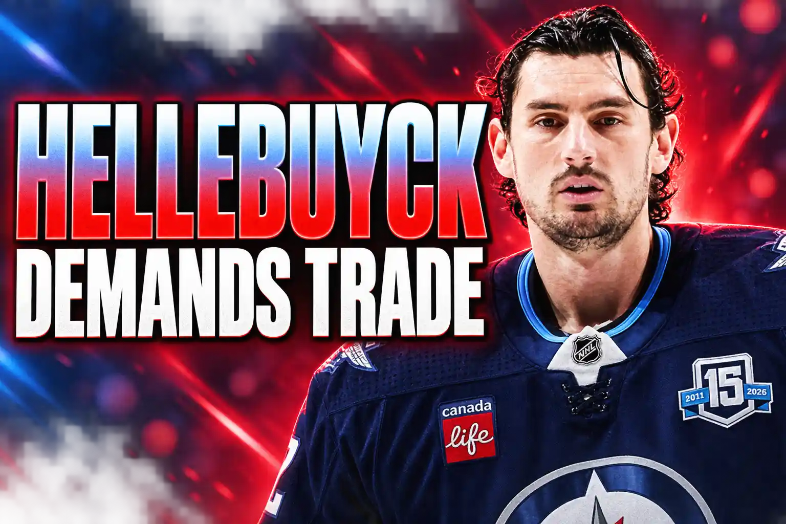 Hellebuyck public trade request Winnipeg Jets