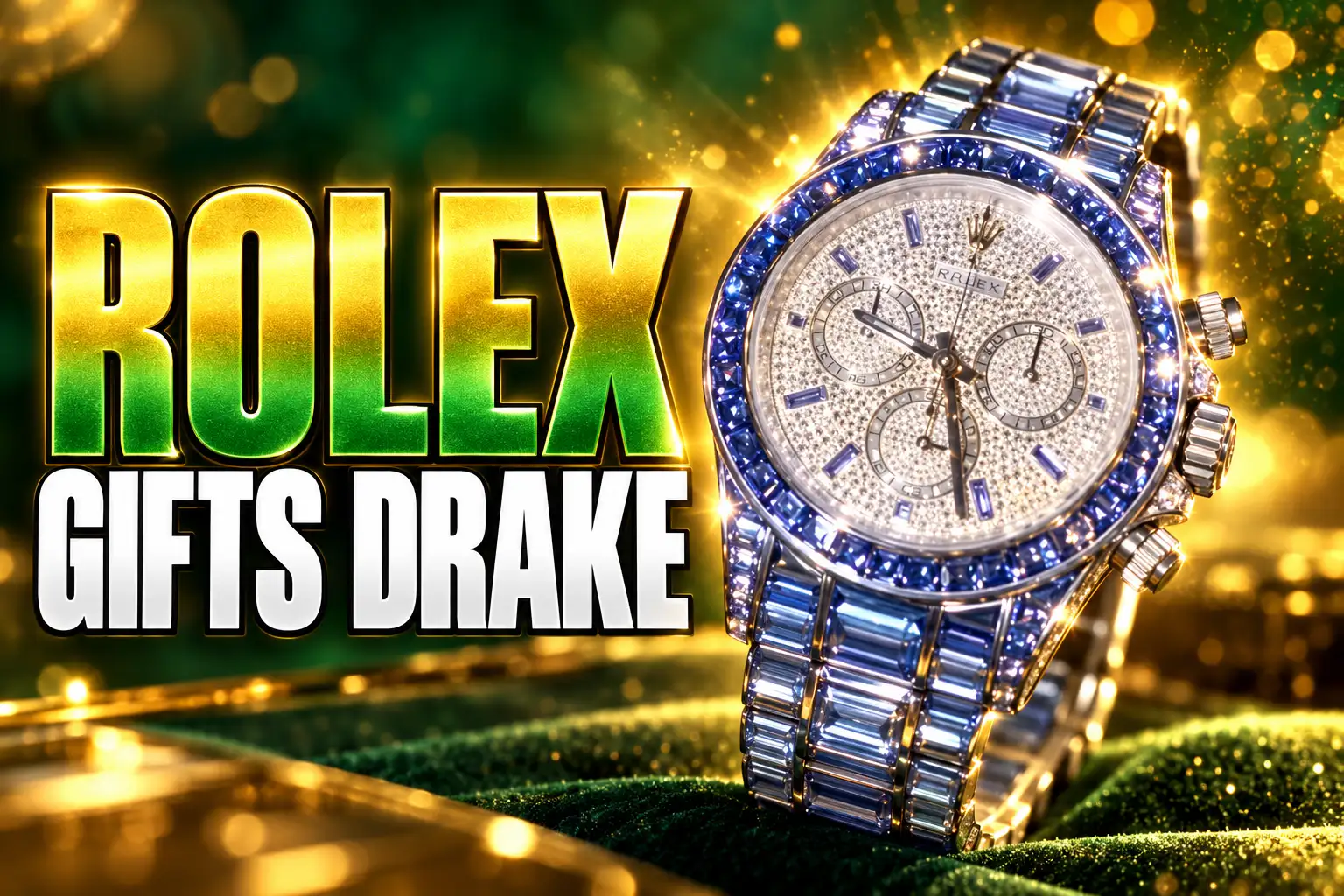 Rolex unique Ice Gradient Daytona gifted to Drake