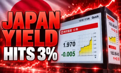 Japan 10-year yield hits 3 percent first time