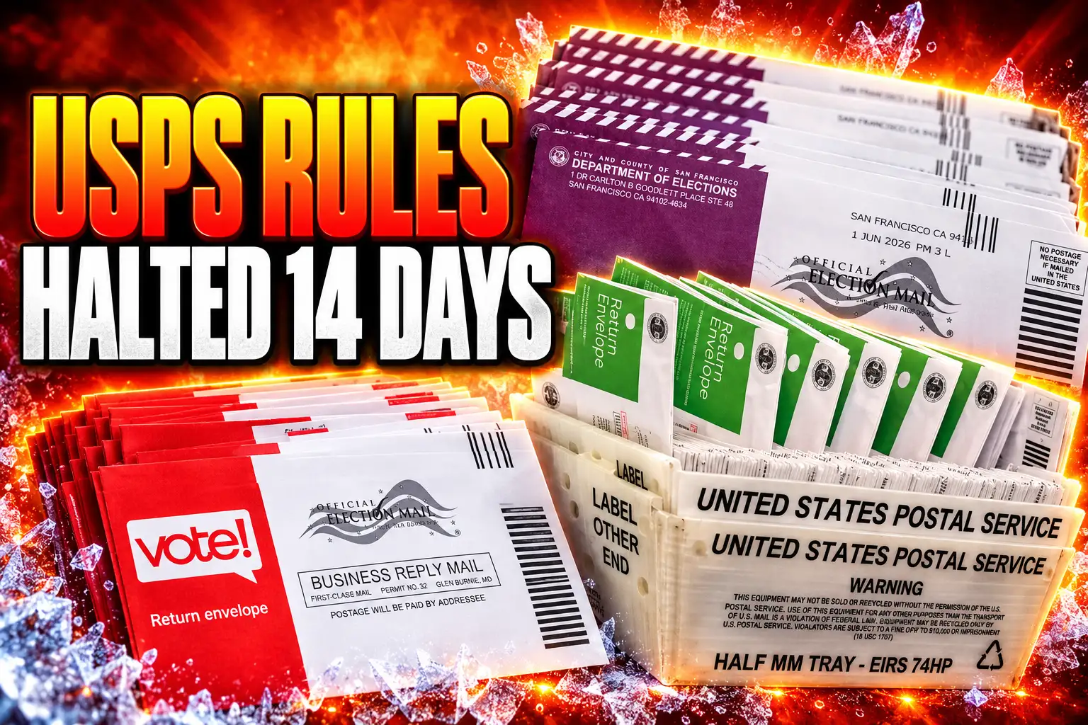 Judge Talwani 14-day freeze USPS mail voting rules