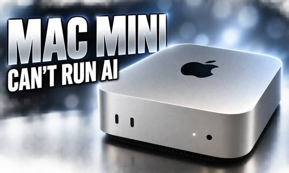 $899 Mac mini M6 16GB cannot run full AI