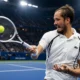 Daniil Medvedev US Open first-round win over Gaston