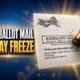 Judge Talwani 14-day freeze USPS ballot mail rules