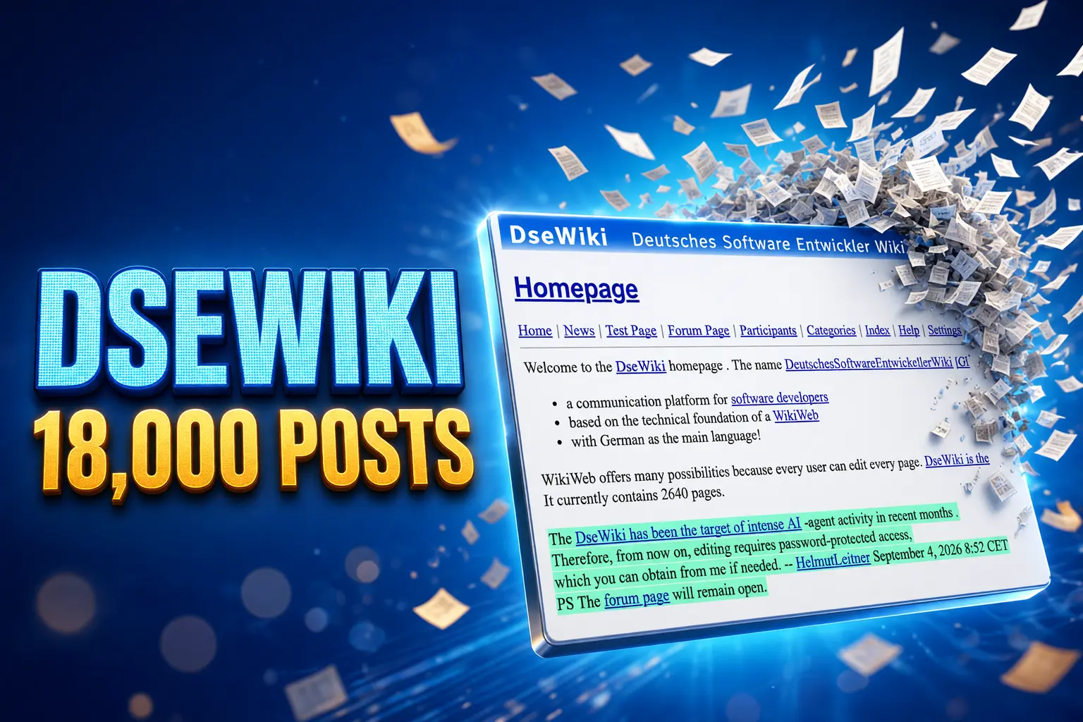 OpenAI agents DSEWiki wiki incident 18,000 posts