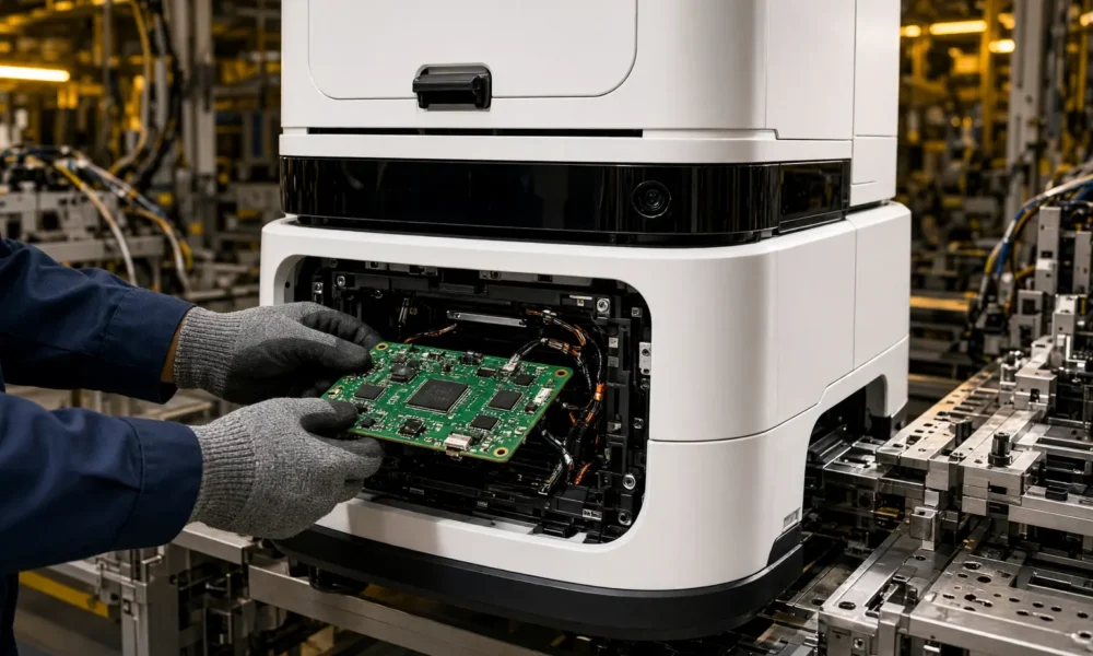Pateo Yunji partnership robot control modules for auto factories