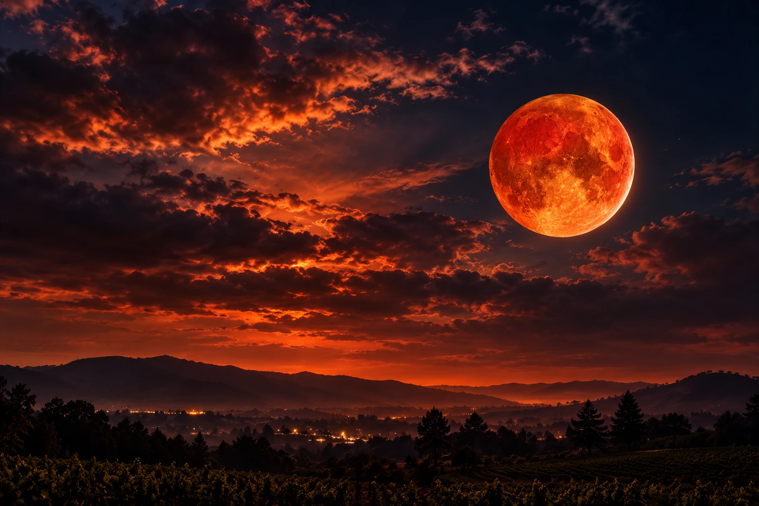 lunar eclipse splits Bay Area Sonoma copper moon