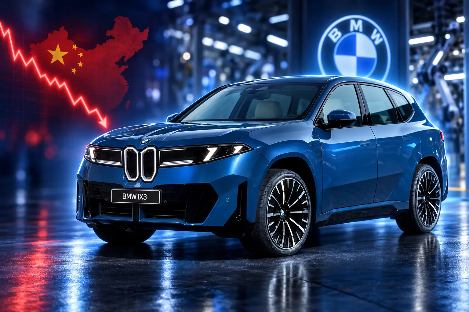BMW China sales drop 30 percent iX3