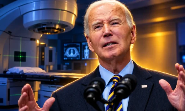 Biden says radiation worked after bone cancer