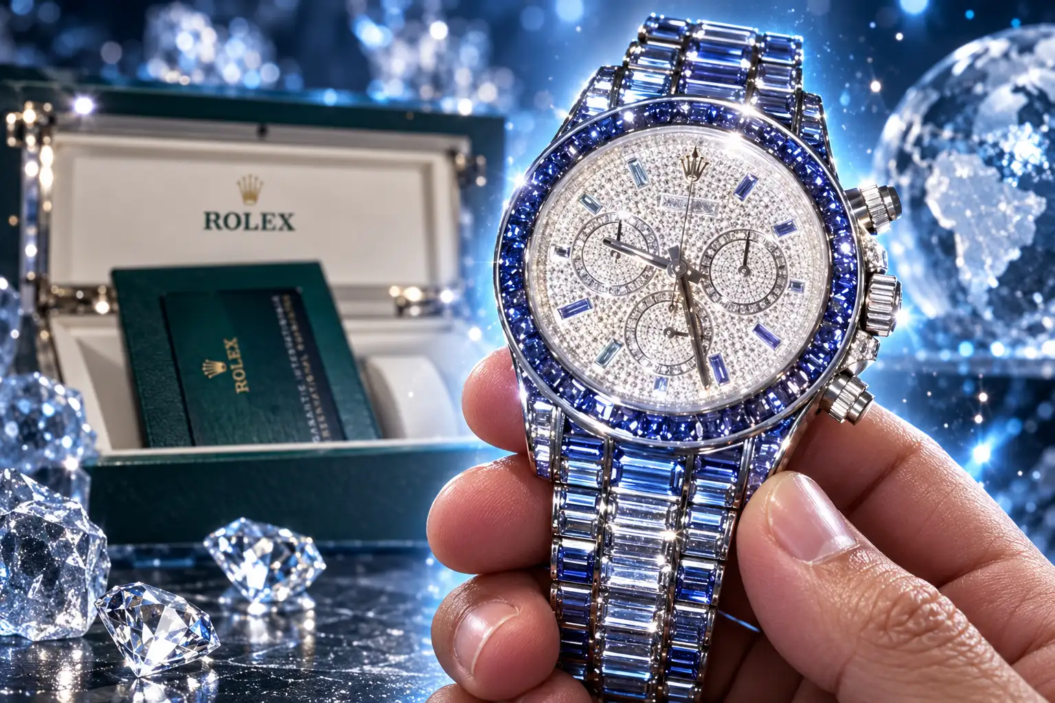 Rolex unique Ice Gradient Daytona gifted to Drake