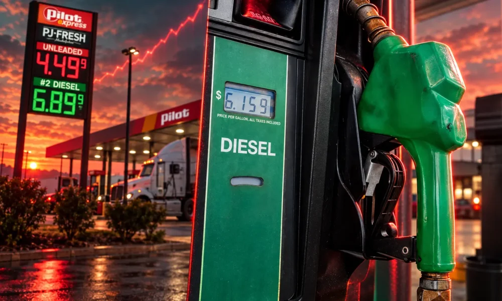 AAA diesel record $6.3956 gas $4.4386