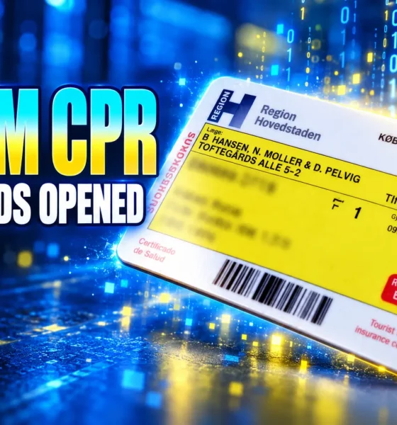 Denmark 8.8 million CPR records opened via company search