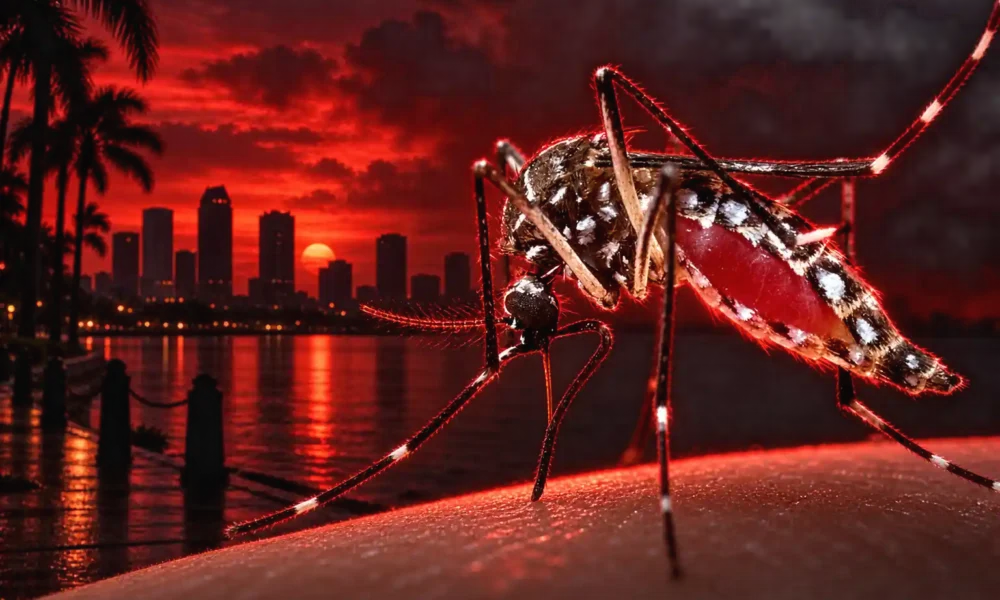 Tampa dengue cluster first Florida death 2026